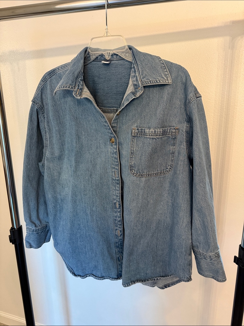 Old Navy Oversized Denim Boyfriend Shirt